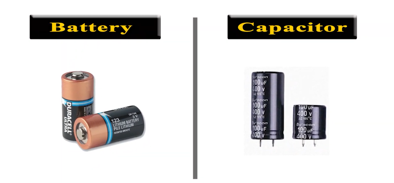Capacitor vs. Battery What’s the Difference? ElectronicsHacks