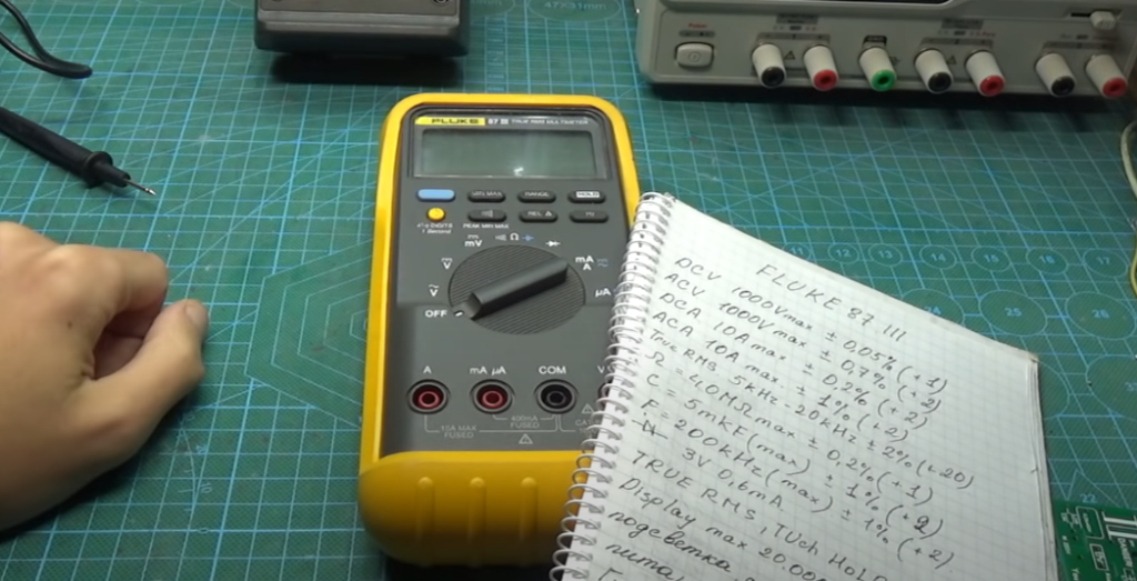 Fluke 87V Meter Specifications