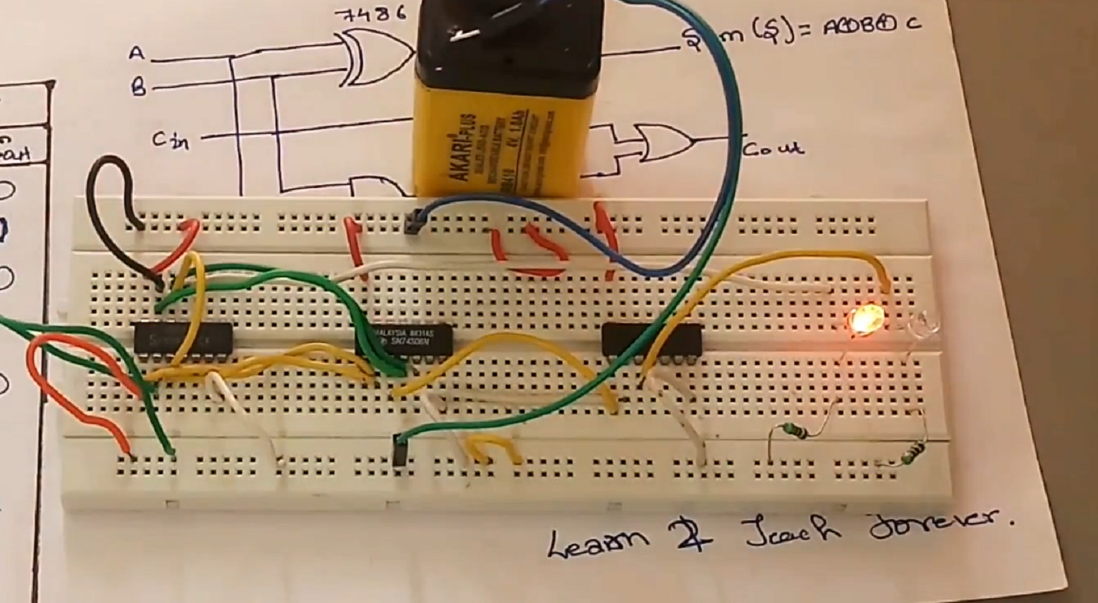 Everything About Full Adder Circuit - ElectronicsHacks